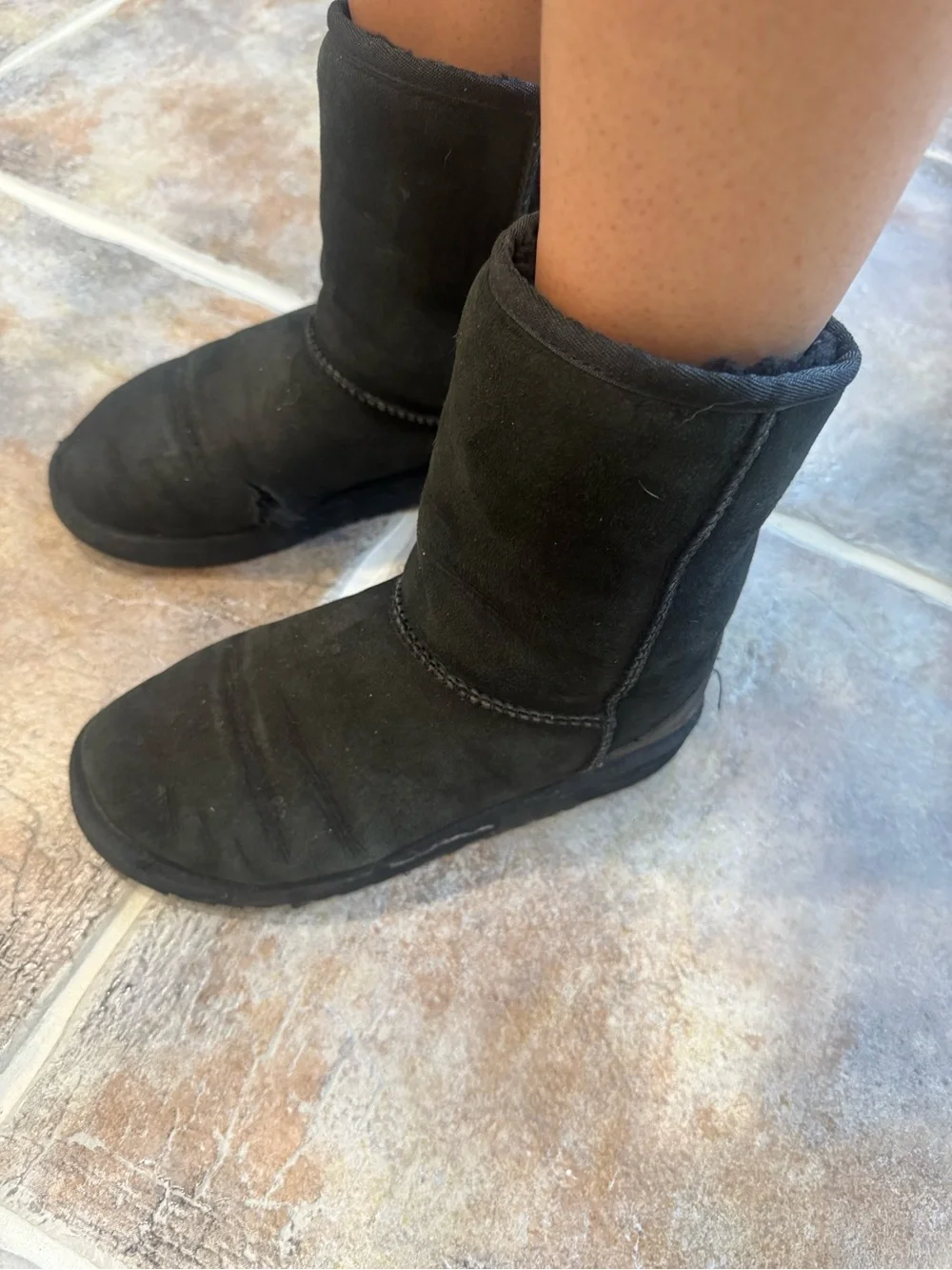 Well Worn UGG Classic Short Black Boots